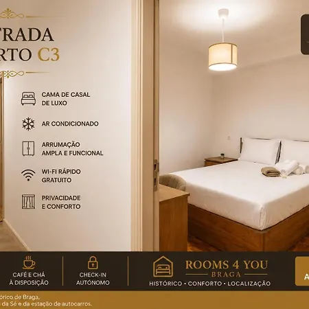 Rooms4you 3 In Historic Center Of * Braga